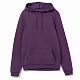Толстовка с капюшоном унисекс Hoodie, фиолетовый меланж с нанесением логотипа