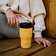 Термостакан Tumbler 350, вакуумный, оранжевый с нанесением логотипа