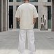 Футболка Oversize Premium 210, молочно-белая с нанесением логотипа