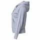 Толстовка женская Hooded Full Zip серый меланж с нанесением логотипа
