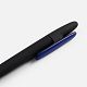 Ручка шариковая Prodir DS5 TRR-P Soft Touch, черная с синим с нанесением логотипа