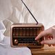 Bluetooth-колонка с радио Beatnik, коричневая с нанесением логотипа