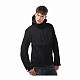 Куртка мужская Hooded Softshell темно-синяя с нанесением логотипа