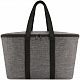 Термосумка Coolerbag Twist, серый меланж с нанесением логотипа