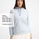 Толстовка женская Spencer Women, голубая с нанесением логотипа