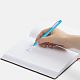 Ручка шариковая Swiper Soft Touch, голубая с белым с нанесением логотипа
