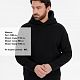 Худи оверсайз унисекс Snuggie, черное с нанесением логотипа