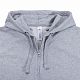Толстовка женская Hooded Full Zip серый меланж с нанесением логотипа