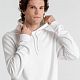 Толстовка с капюшоном унисекс Hoodie, белая с нанесением логотипа