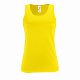 Майка женская Sporty TT Women, желтый неон с нанесением логотипа