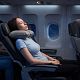 Надувная подушка под шею в чехле Sleep, серая с нанесением логотипа