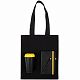 Набор Velours Bag, черный с желтым с нанесением логотипа