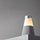 Bluetooth-колонка с беспроводной зарядкой и подсветкой Cone Sonance, серая с нанесением логотипа