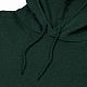 Толстовка с капюшоном унисекс Hoodie, темно-зеленый меланж с нанесением логотипа