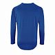 Футболка с длинным рукавом Sporty LSL Men, ярко-синяя с нанесением логотипа