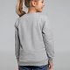 Свитшот детский Toima Kids, серый меланж с нанесением логотипа