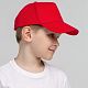Бейсболка детская Standard Kids, красная с нанесением логотипа