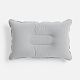 Надувная подушка Pillowish, серая с нанесением логотипа
