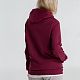Толстовка с капюшоном унисекс Hoodie, бордовая с нанесением логотипа