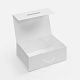 Коробка складная New Case Fold, белая с нанесением логотипа