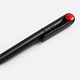 Ручка шариковая Prodir DS1 TMM Dot, черная с красным с нанесением логотипа