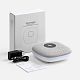 Bluetooth колонка с беспроводной зарядкой и подсветкой Terrafonic, серая с нанесением логотипа