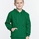 Худи детское Kirenga Kids 2.0, зеленое с нанесением логотипа