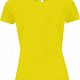 Футболка женская Sporty Women 140, желтый неон с нанесением логотипа