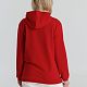 Толстовка с капюшоном унисекс Hoodie, красная с нанесением логотипа