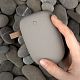 Внешний аккумулятор Pebble 7800 мАч, серый с нанесением логотипа