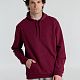 Толстовка с капюшоном унисекс Hoodie, бордовая с нанесением логотипа