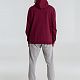 Толстовка с капюшоном унисекс Hoodie, бордовая с нанесением логотипа