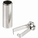 Наконечник для шнурка Nozzle, S, серебристый с нанесением логотипа