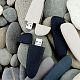 Флешка Pebble Universal, USB 3.0, серо-синяя, 32 Гб с нанесением логотипа