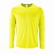 Футболка с длинным рукавом Sporty LSL Men желтый неон с нанесением логотипа