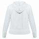Толстовка женская Hooded Full Zip белая с нанесением логотипа
