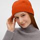 Шапка ComFleece, темно-оранжевая (кирпичная) с нанесением логотипа