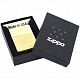 Зажигалка Zippo Classic Brushed, золотистая с нанесением логотипа
