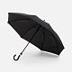Зонт-трость Rainzee, ver.2, черный с нанесением логотипа