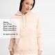 Толстовка женская Spencer Women, розовая с нанесением логотипа