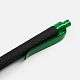 Ручка шариковая Prodir QS01 PRT-P Soft Touch, черная с зеленым с нанесением логотипа