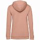Толстовка с капюшоном женская Hoodie, бежевая (nude) с нанесением логотипа