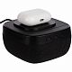 Колонка c беспроводной зарядкой Esca и подсветкой лого, черная с нанесением логотипа