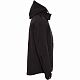 Куртка мужская Hooded Softshell черная с нанесением логотипа