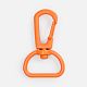 Застежка-карабин Snap Hook, M, оранжевый неон с нанесением логотипа