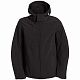 Куртка мужская Hooded Softshell черная с нанесением логотипа