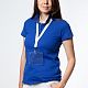 Лента для бейджа Neckband, белая с нанесением логотипа