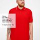 Рубашка поло Virma Stripes, красная с нанесением логотипа