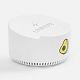 Bluetooth-колонка с беспроводной зарядкой relaxTime, белая с нанесением логотипа