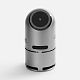 Bluetooth-колонка с беспроводной зарядкой Droid, серая с нанесением логотипа